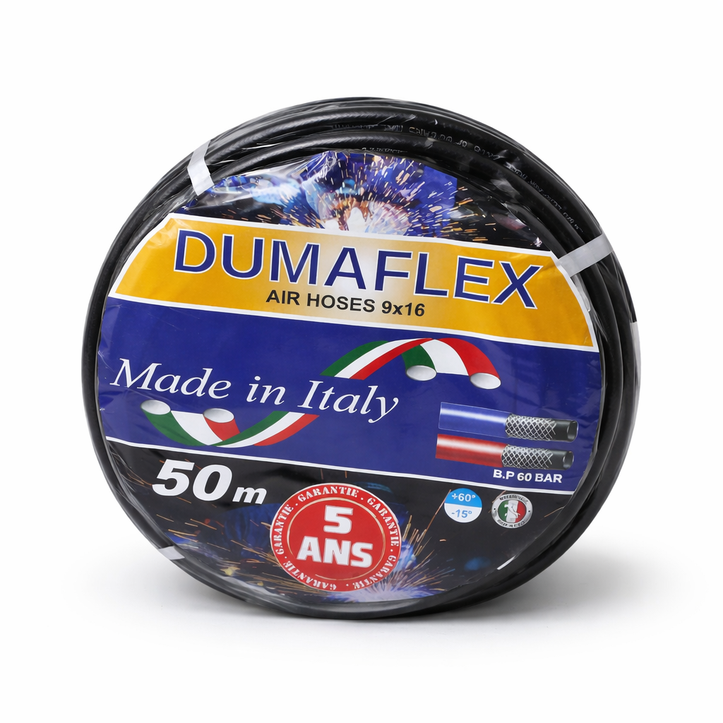 Tuyau d’Air Dumaflex 9x16 – Haute Pression 60 Bar (50m) Made in Italy