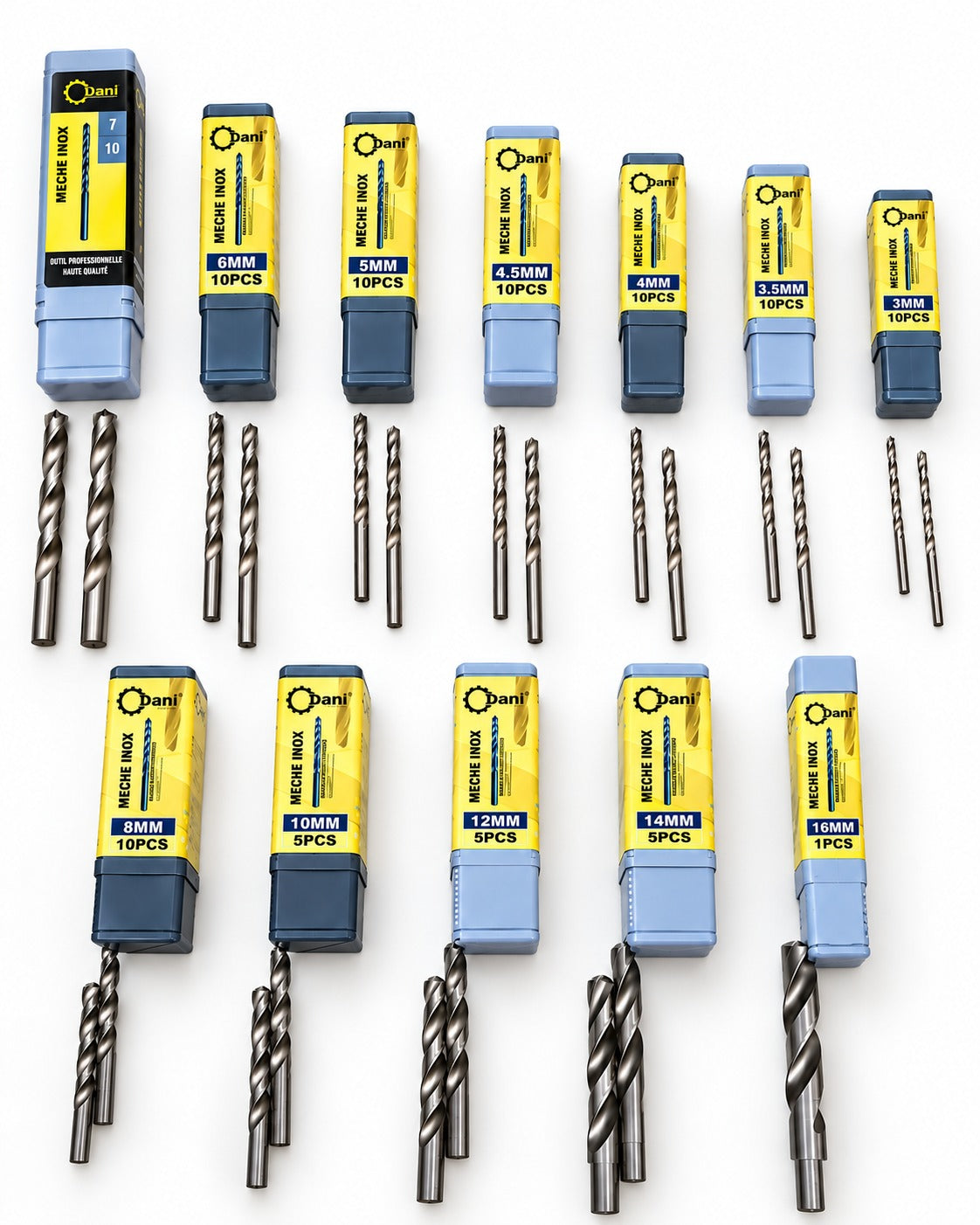 FORET INOX BLANC N°3,5 DANI 10pcs