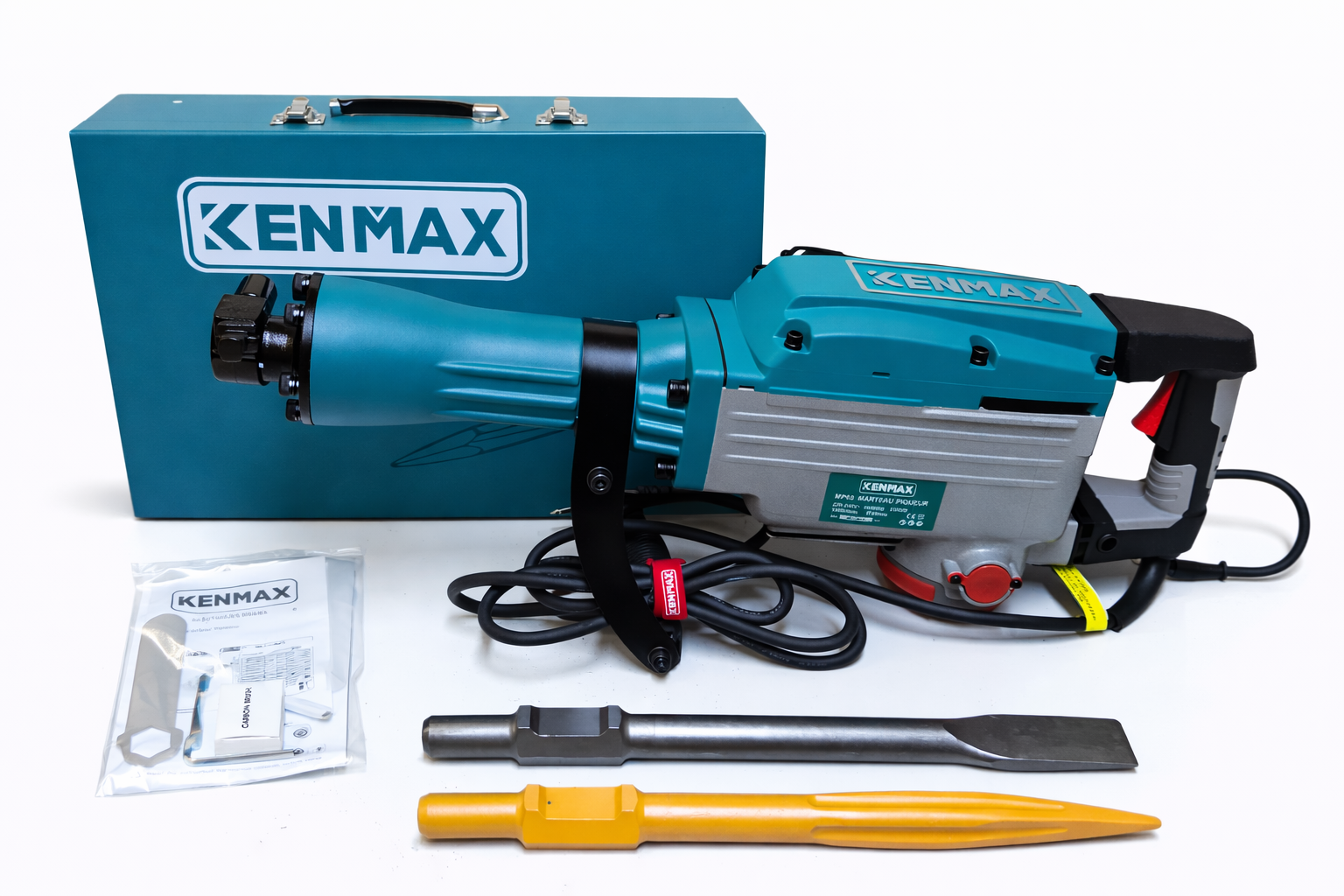 Marteau Piqueur Électrique KENMAX – Burineur Haute Puissance Professionnel avec Coffret