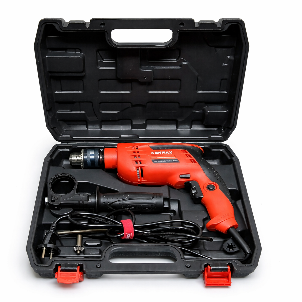Perceuse Électrique KENMAX avec Coffret – Puissante, Précise et Complète