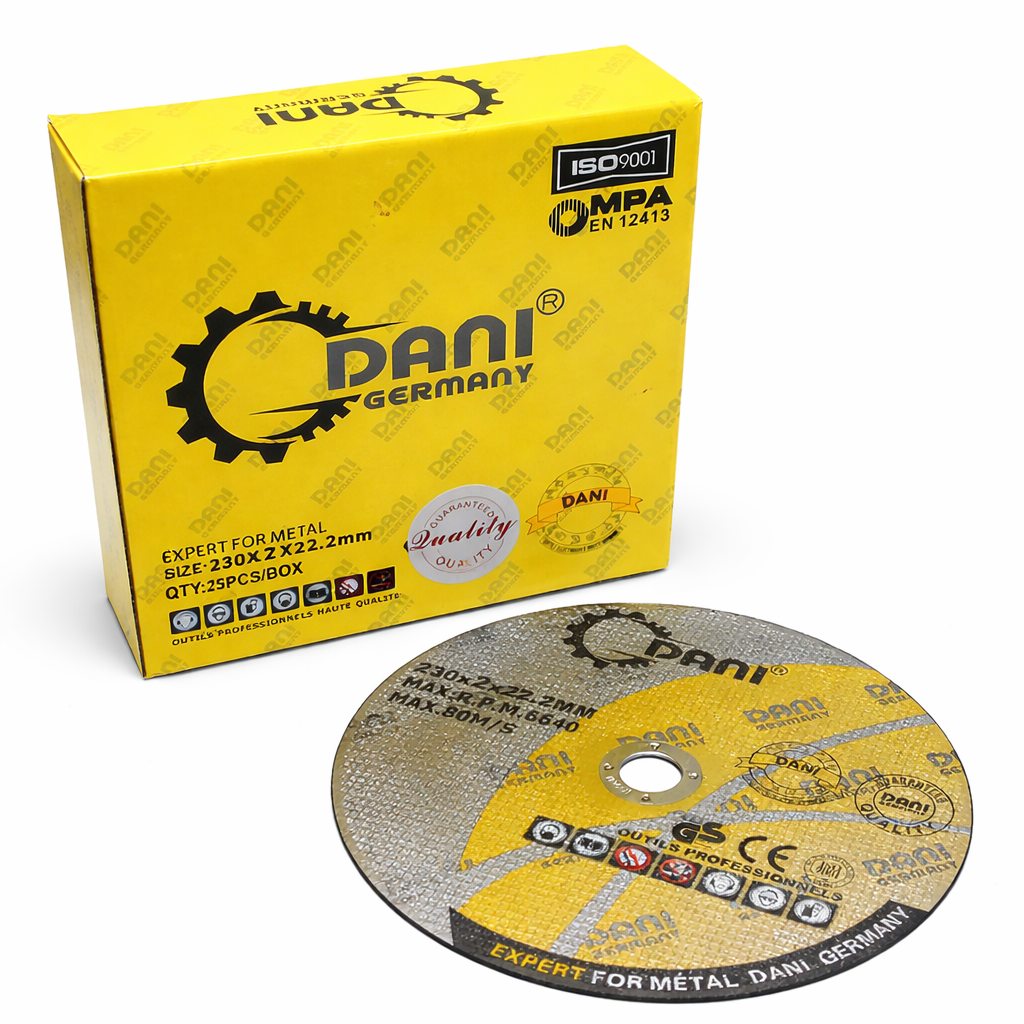 Disque de Coupe Métal DANI Germany 230mm – Haute Performance (Boîte 25 pcs)