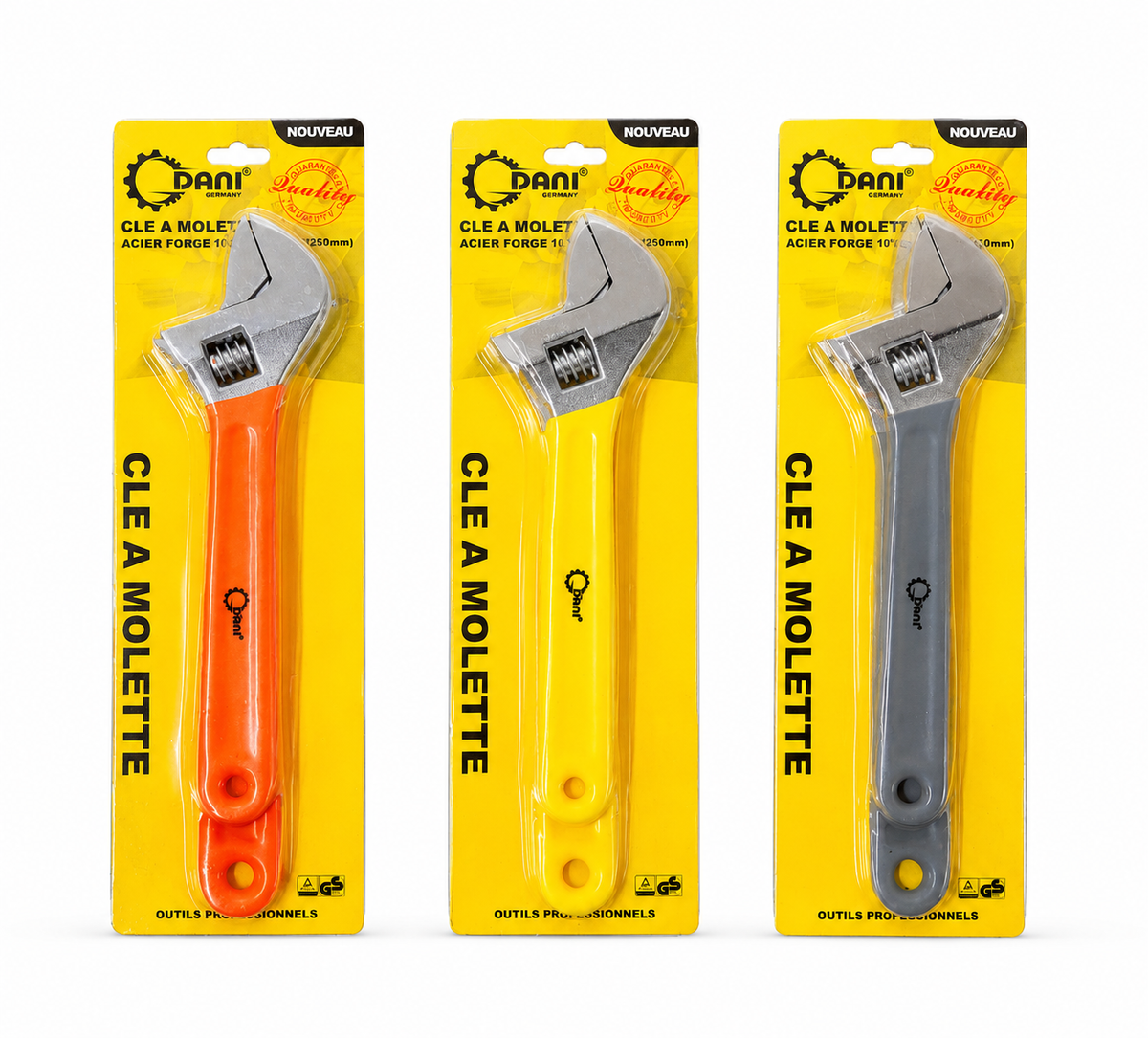 Clé à Molette Réglable en Acier Forgé – Clé Universelle pour Travaux de Serrage et Bricolage