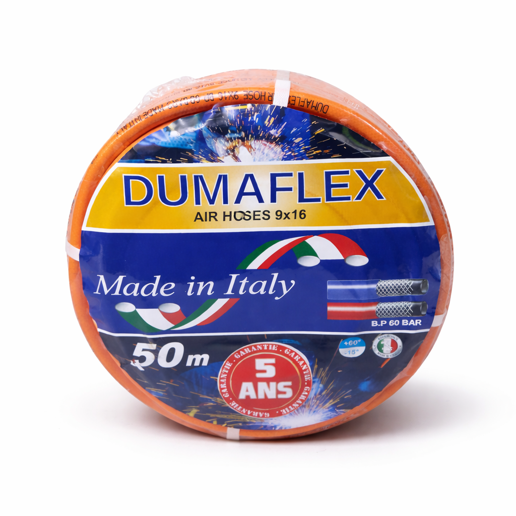 Tuyau d’Air Dumaflex 9x16 – Haute Pression 60 Bar (50m) Made in Italy