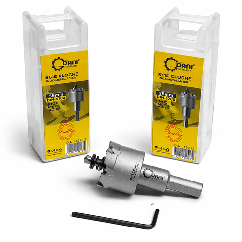 "Scie Cloche Inox 35mm et 26mm – Outils de Perçage Professionnels pour Métal et Acier"