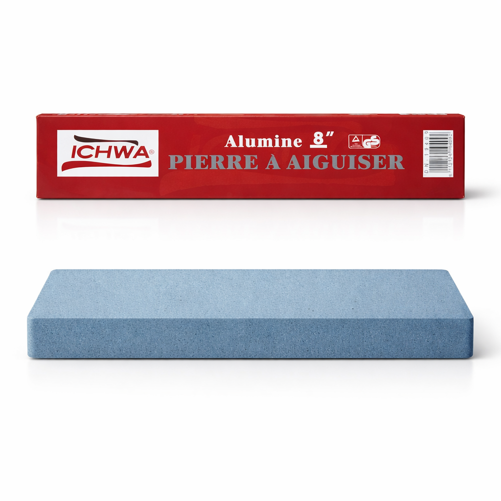 Pierre à Aiguiser ICHWA Alumine 8" – Pierre Professionnelle d’Affûtage