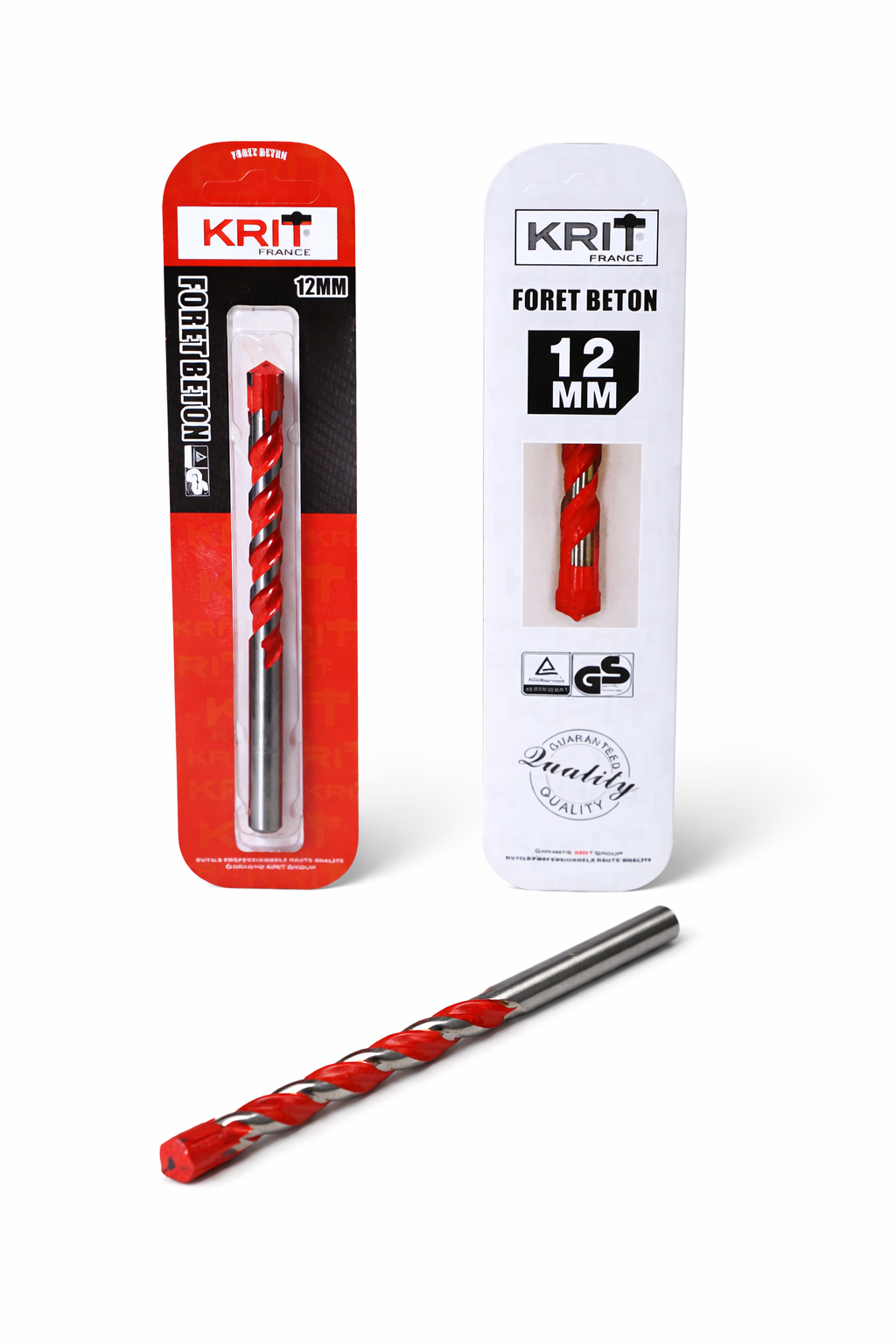 Foret Béton KRIT France 12mm – Puissance Maximale pour Travaux Lourds