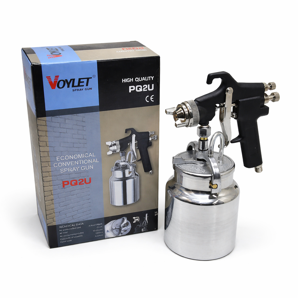 Pistolet à Peinture VIOLET PQ2U – Modèle Conventionnel avec Réservoir