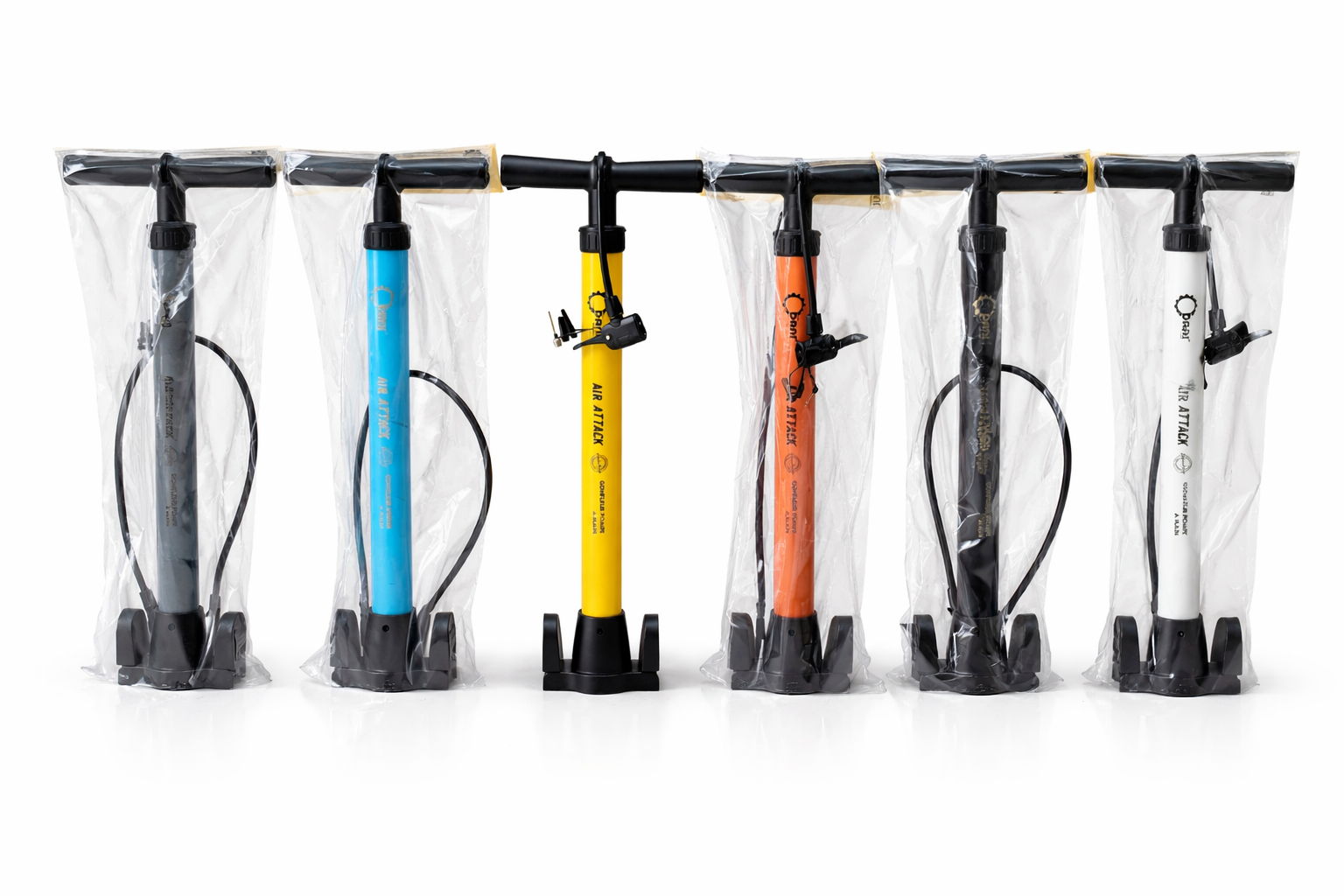 Pompe à Vélo Air Attack - Ensemble de 6 Pompes Professionnelles