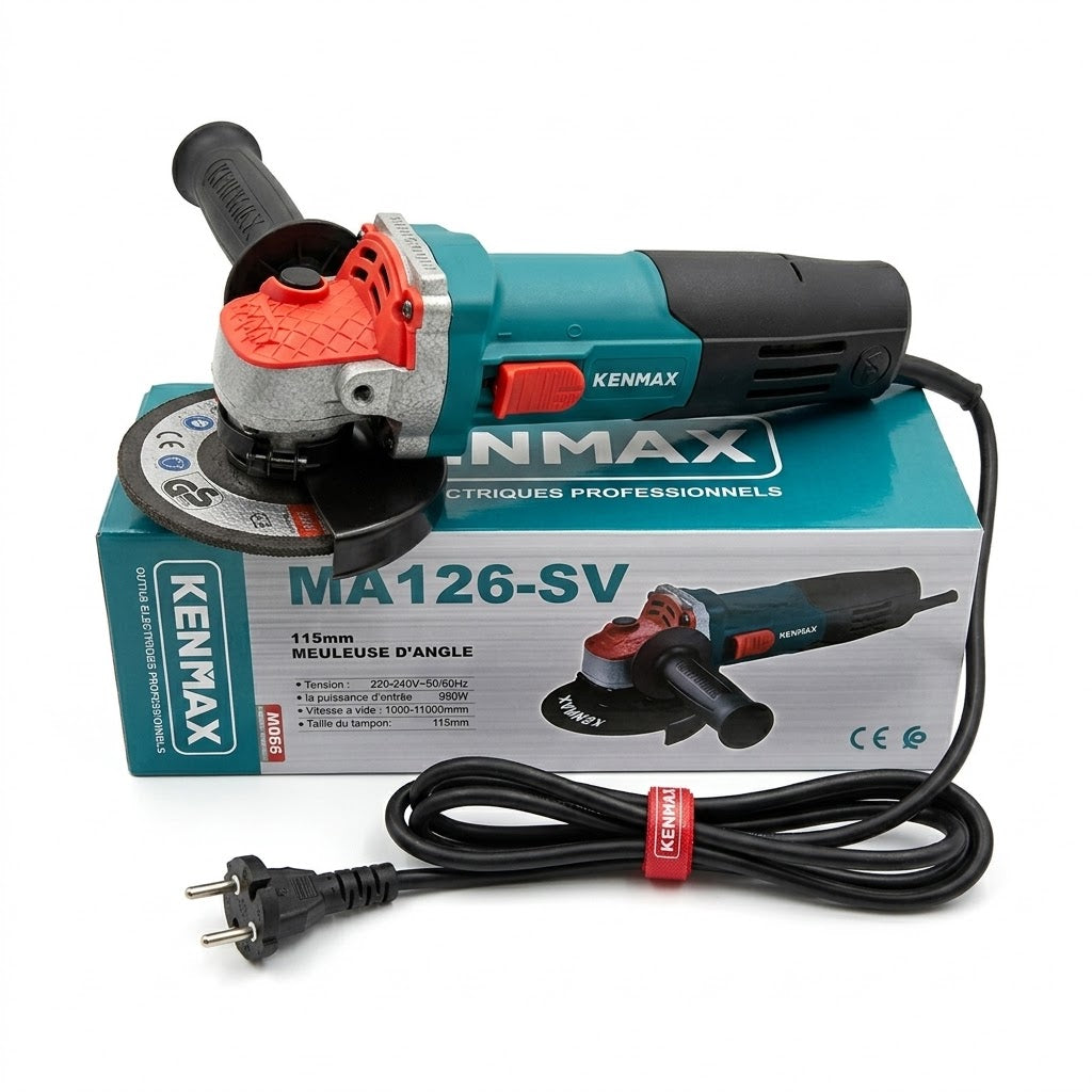 Meuleuse d'Angle Professionnelle XENMAX 950W - 115mm (Modèle MA126-SV)