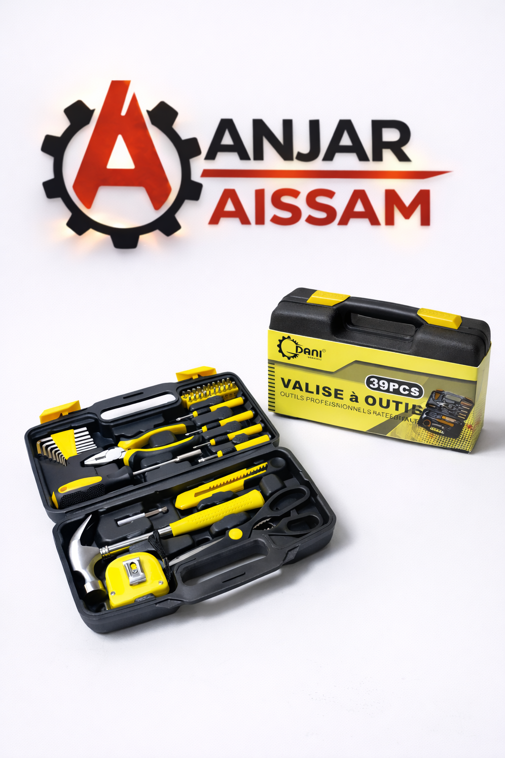 **Valise à Outils Complète 39 Pièces – Coffret d’Outils Multifonction pour Bricolage et Réparation** 🔧 (Copie) (Copie)