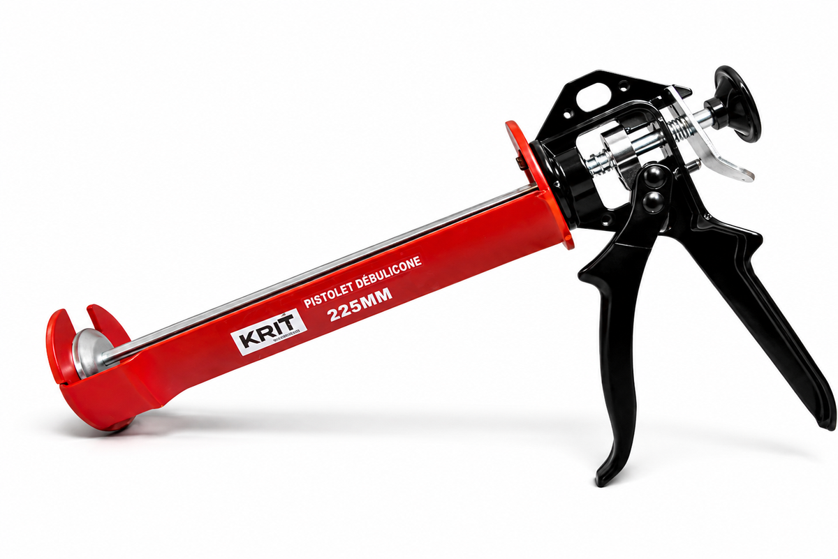 Pistolet à Silicone Professionnel KRIT 225 mm – Pistolet à Mastic Haute Précision