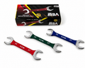 Jeu de 3 Clés Plates Doubles 24 × 27 mm avec Poignée Gainée – MBW Tools