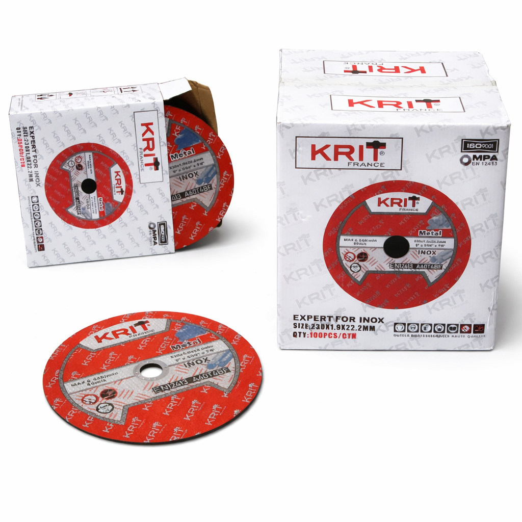 Disques à Tronçonner KRIT pour Inox 230mm – Performance Professionnelle (Boîte de 100)