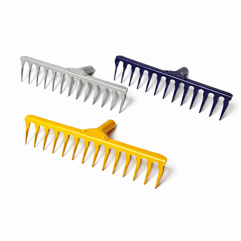 Râteau de Jardin Professionnel – Tête Métallique Robuste Multi-Usage