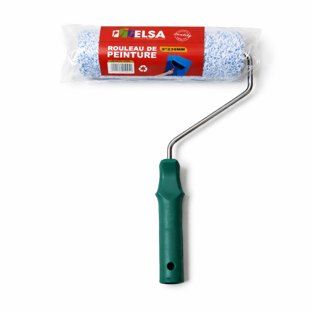 Rouleau de Peinture ELSA 230mm – Anti-Goutte Haute Couverture avec Manche Ergonomique