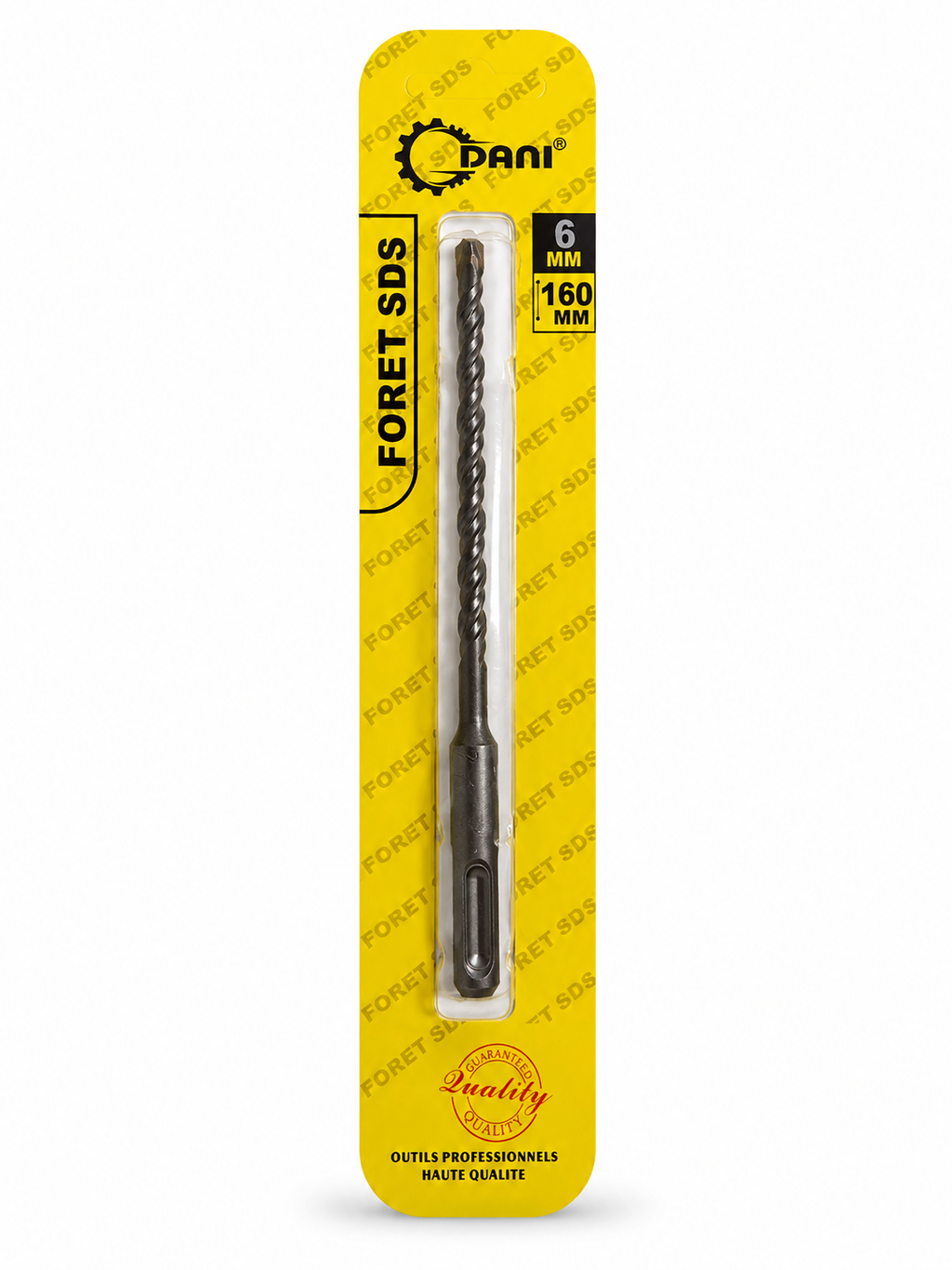 Foret SDS Plus DANI 6-160 mm – Pour Béton, Brique et Pierre – Disponible en 6 MM