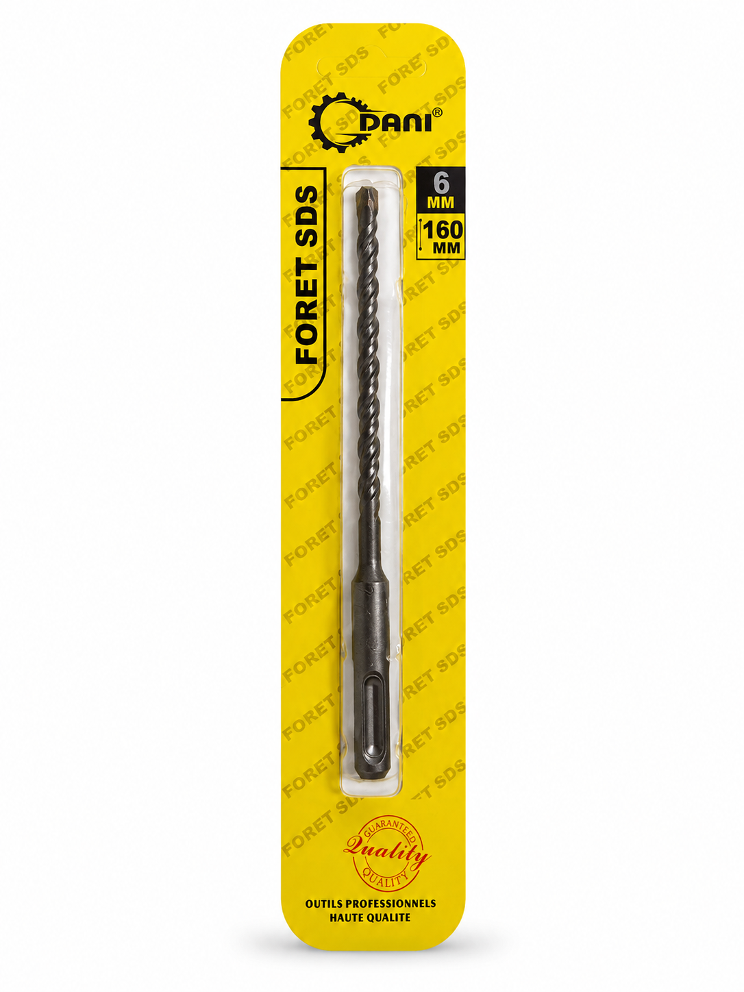 Foret SDS Plus DANI 6-160 mm – Pour Béton, Brique et Pierre – Disponible en 6 MM