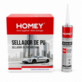 Mastic Polyuréthane HOMEY P25 – PU Sealant pour Pare-Brise – Noir – 280 ml Carton de 24 cartouches
