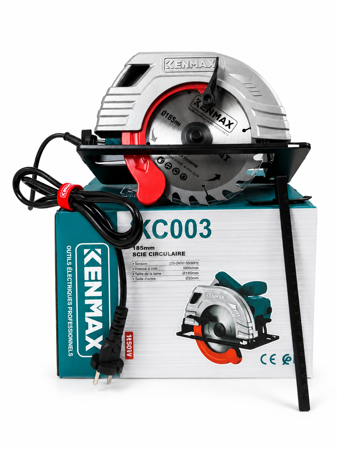 Scie Circulaire Électrique KENMAX KC003 – 185 mm – 1450W Professionnelle