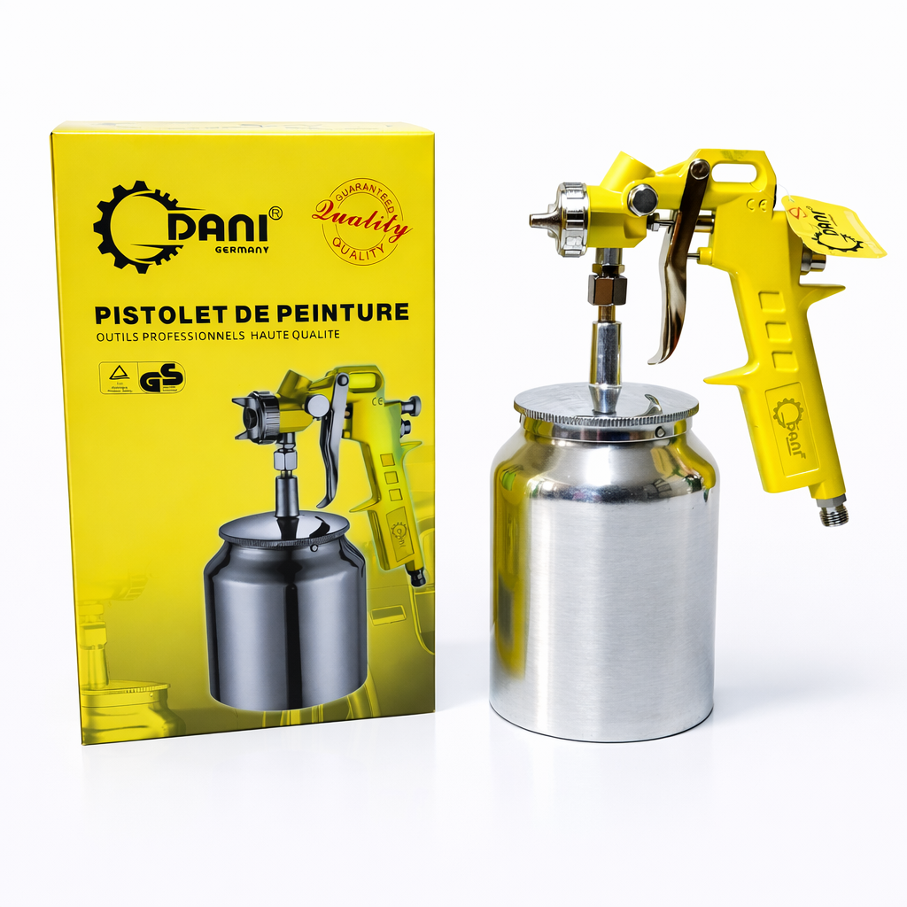 Pistolet de Peinture DANI avec Réservoir – Pulvérisateur Professionnel