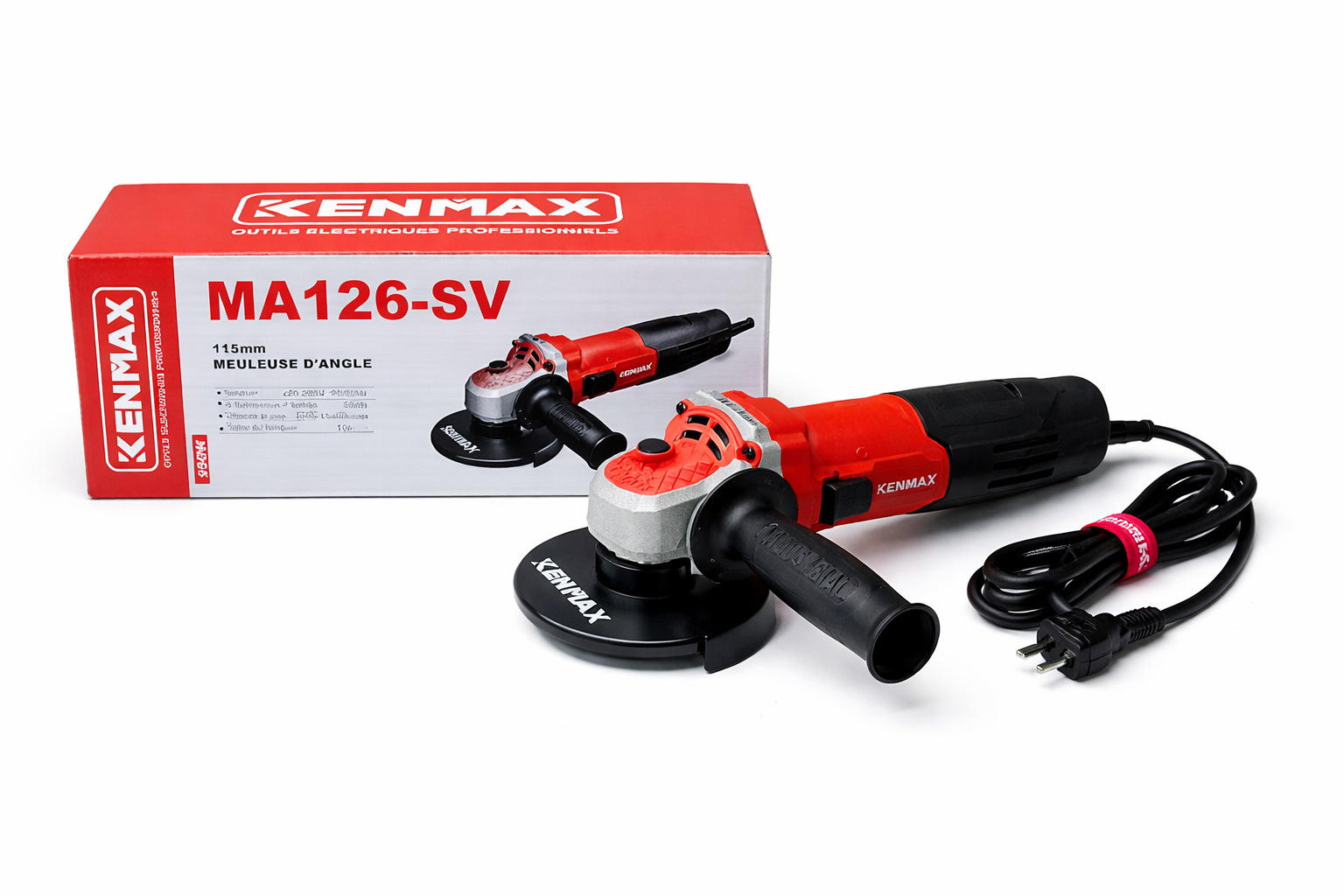 Meuleuse d’Angle KENMAX MA126-SV 115mm – Puissance & Coupe Précise Pro