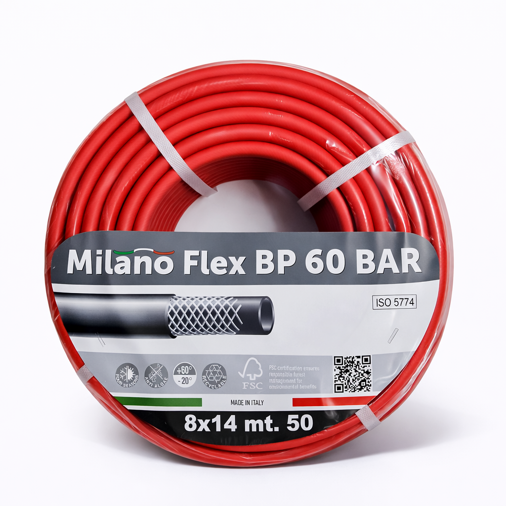 Milano Flex BP 60 BAR – Tuyau Professionnel Disponible en 3 Couleurs