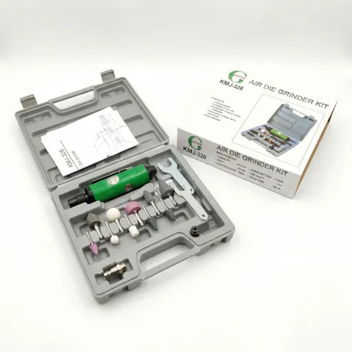 Mini Meuleuse Pneumatique avec Coffret – Kit Complet de Polissage & Gravure