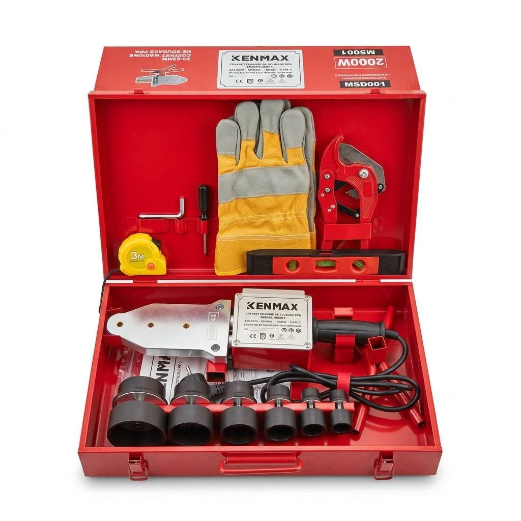 Coffret Machine de Soudage PPR 2000W - KENMAX MS001 avec Accessoires & Douilles