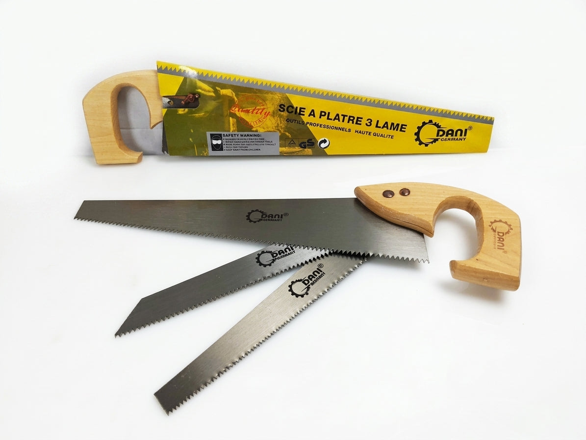 Scie à Plâtre Professionnelle 3 Lames Interchargeables – DANI Germany