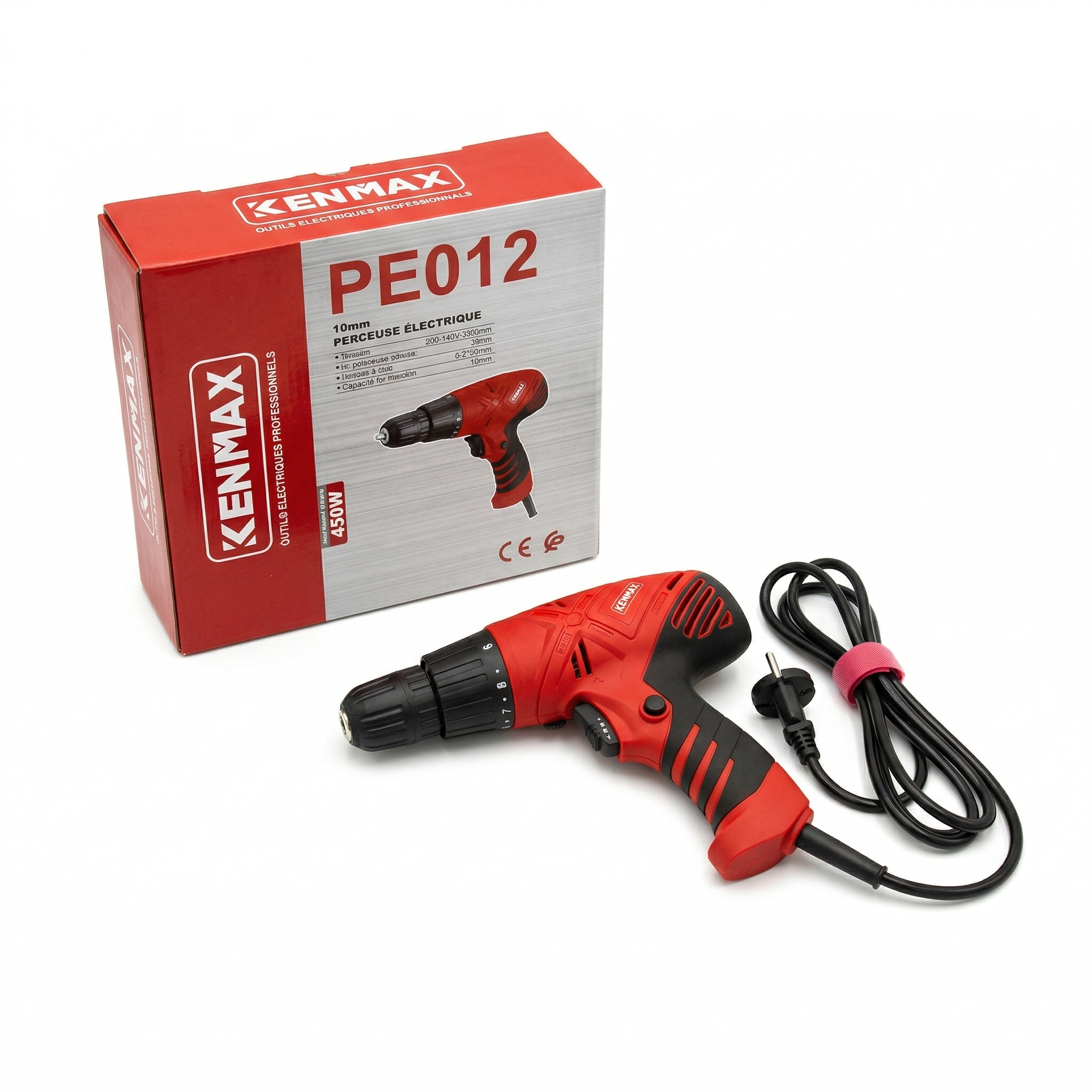 Perceuse Électrique KENMAX PE012 450W – Compacte & Précise pour Bricolage