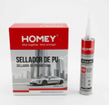 Mastic Polyuréthane HOMEY P25 – PU Sealant pour Pare-Brise – Noir – 280 ml Carton de 24 cartouches
