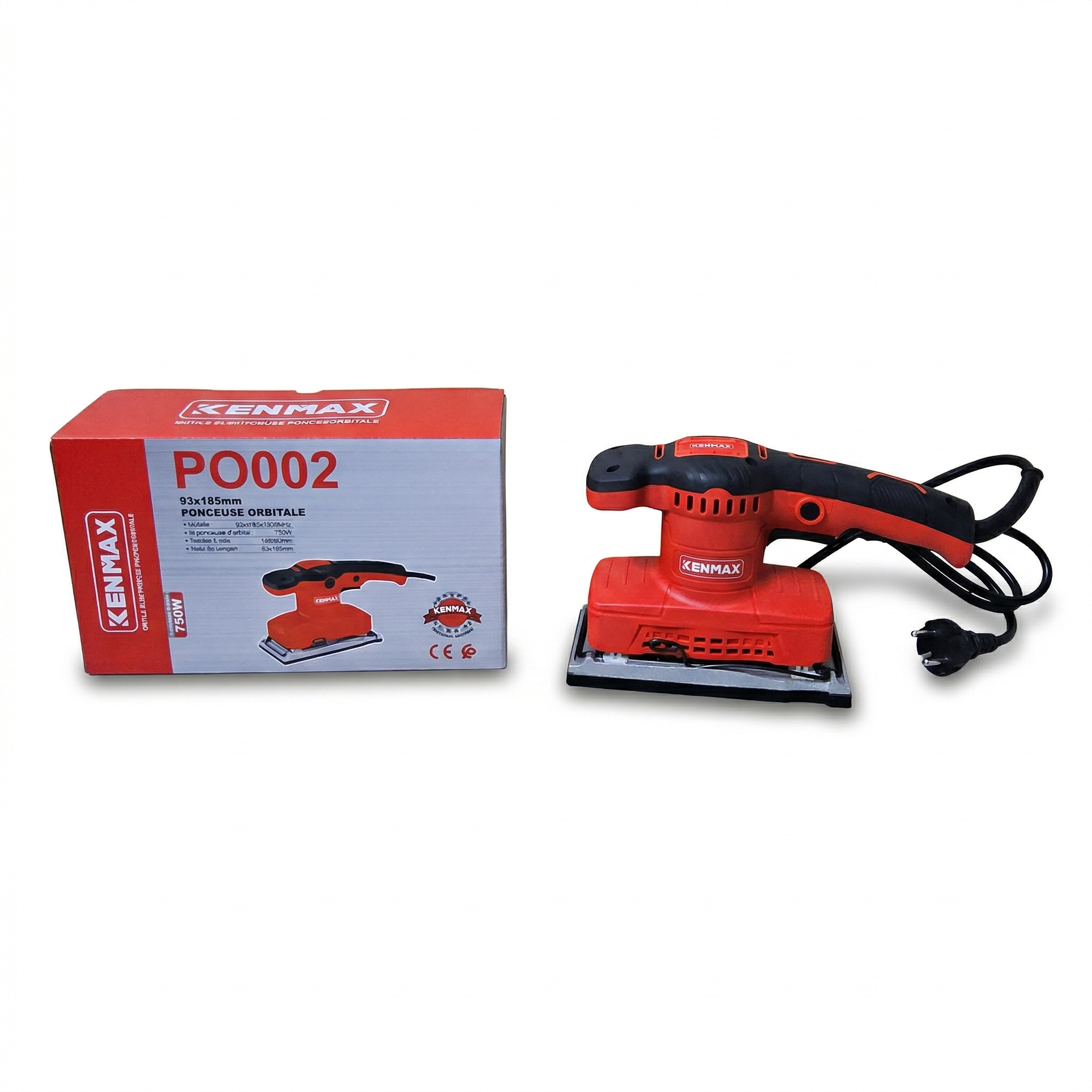 Ponceuse Orbitale KENMAX PO002 93x185mm 780W – Finition Lisse & Précise