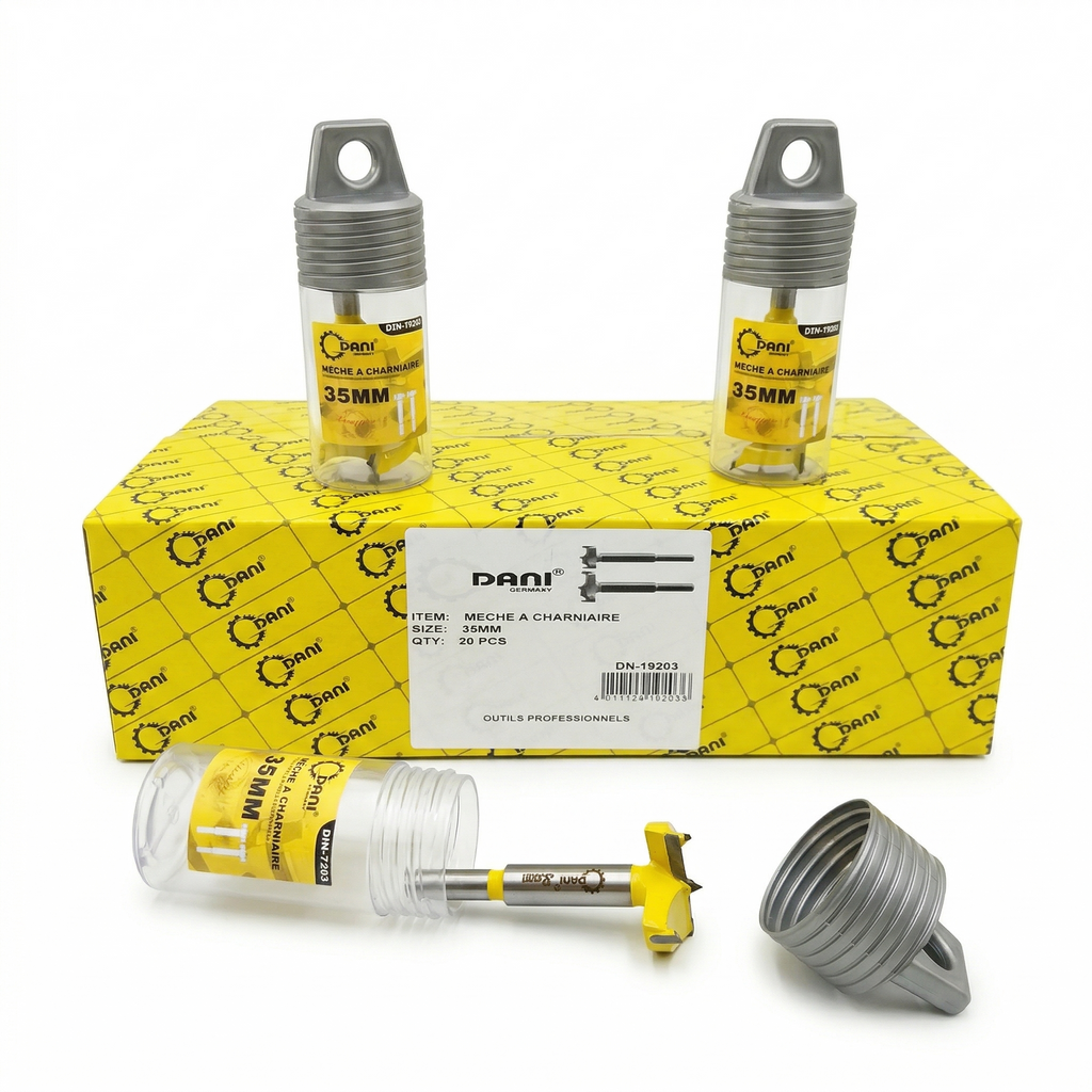 Mèche à Charnière 35mm DANI – Foret Bois Professionnel pour Perçage Précis