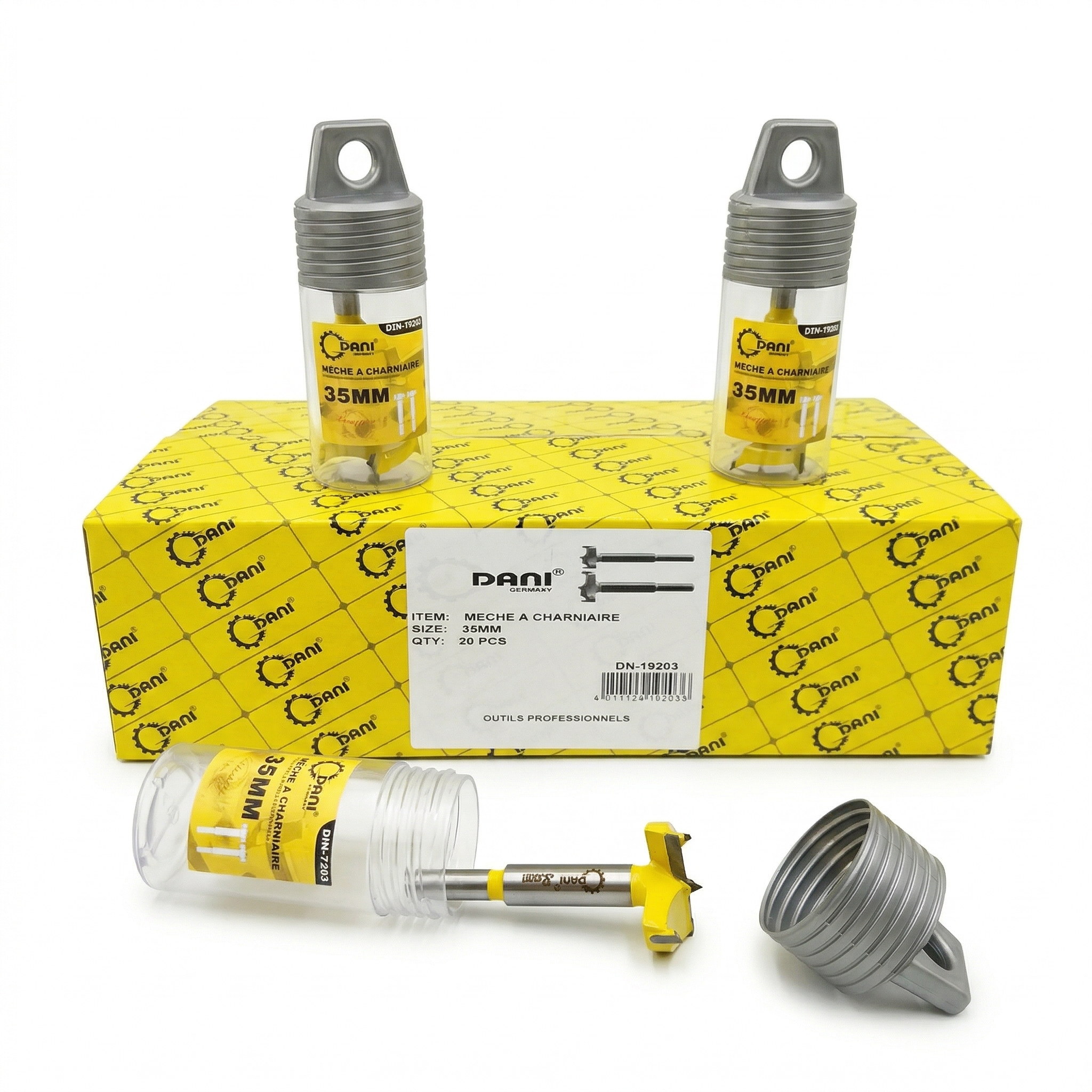 Mèche à Charnière 35mm DANI – Foret Bois Professionnel pour Perçage Précis