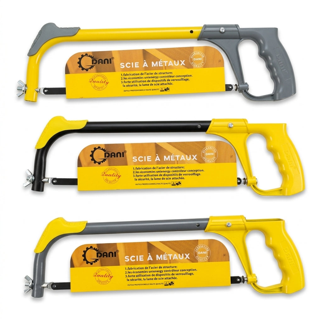 Lot de 3 Scies à Métaux Professionnelles DANI – Modèles Assortis