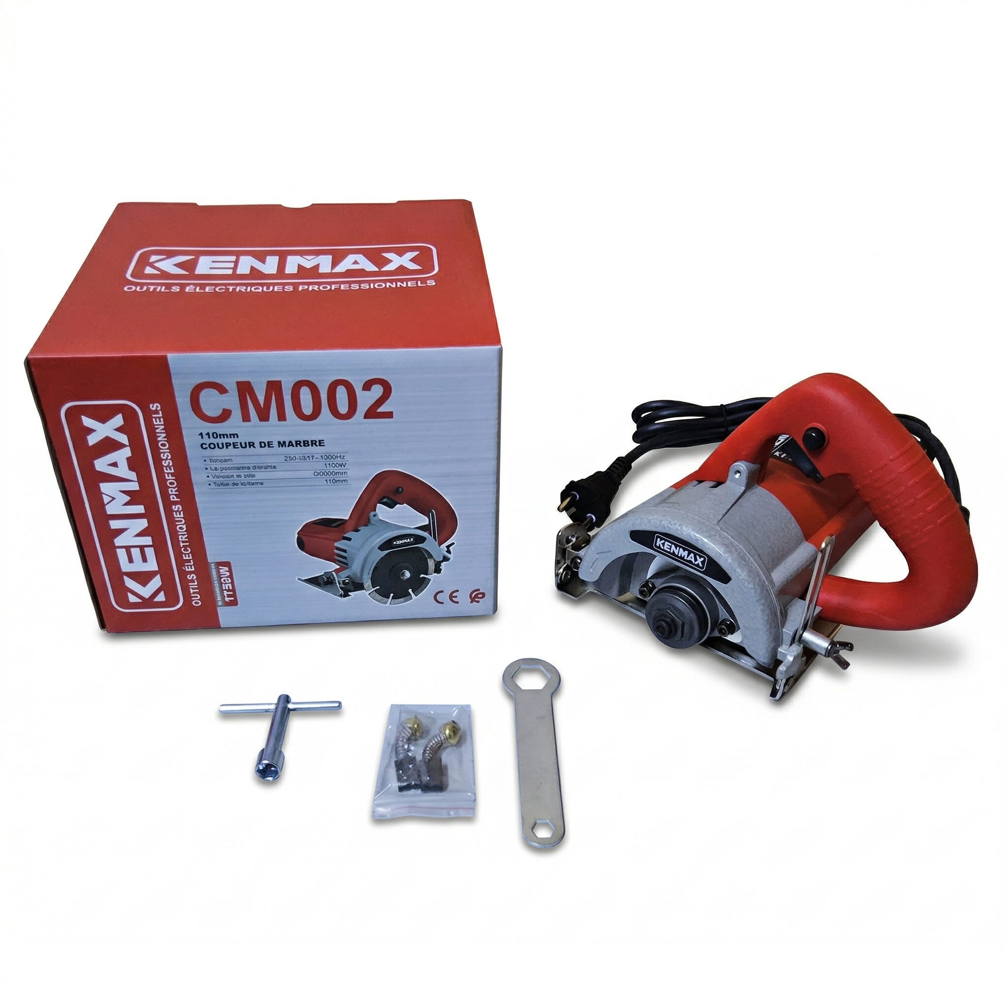 Coupe-Marbre Électrique KENMAX CM002 110mm – Coupe Précise pour Carrelage & Pierre