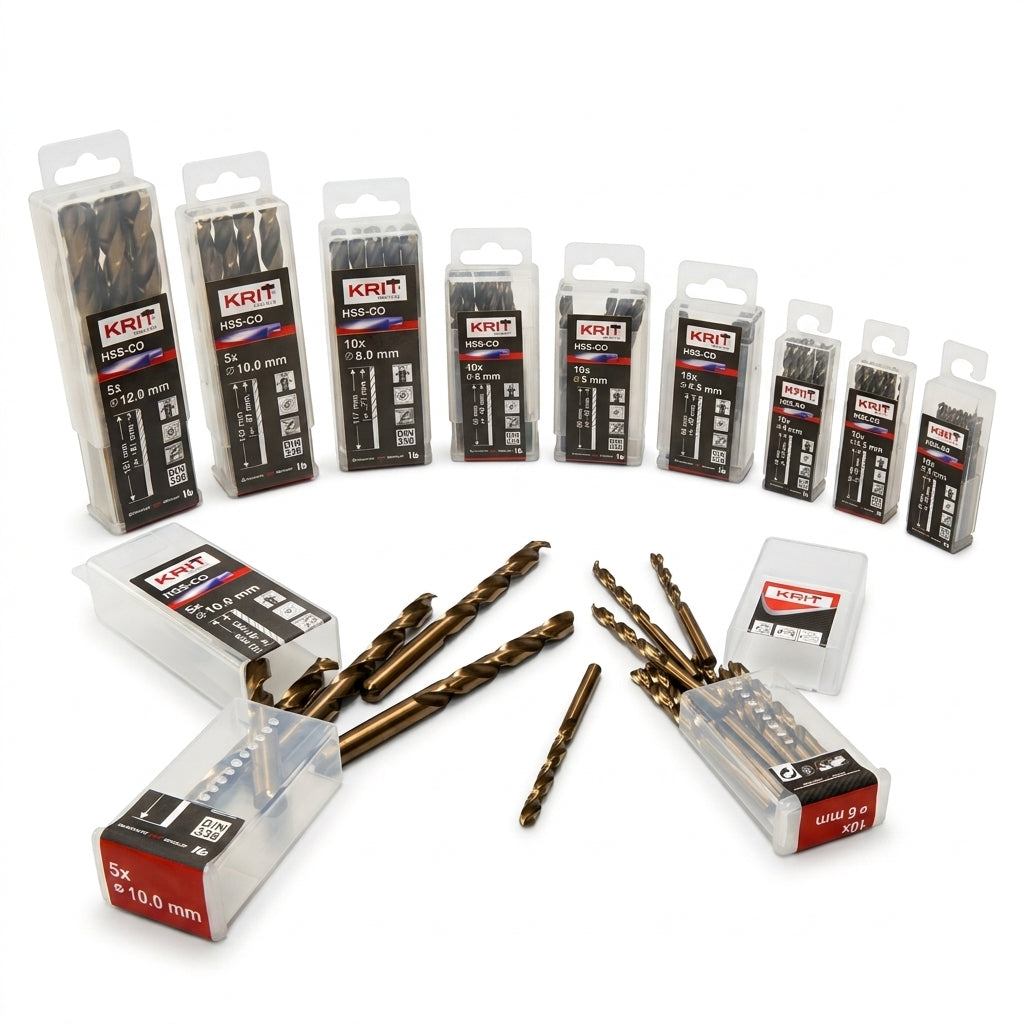 Forets HSS-Co KRIТ – Coffret 10 pièces Ø4,5 mm