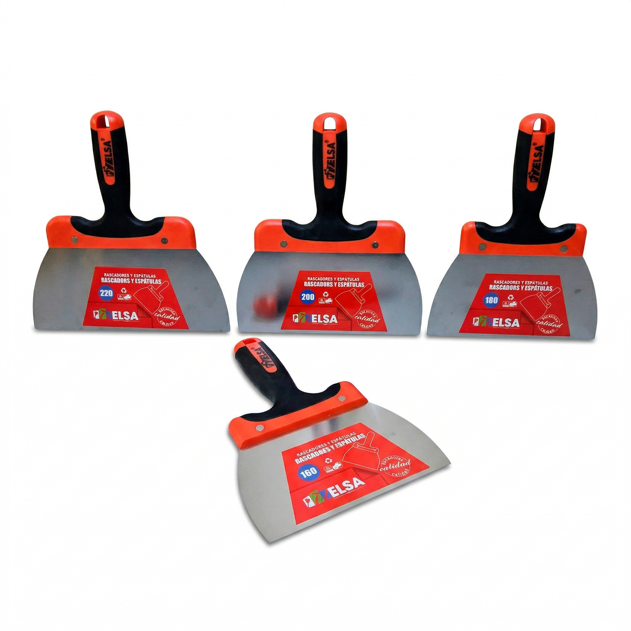 Couteaux à Enduire ELSA – Spatules Inox Multi-Tailles pour Finition Parfaite