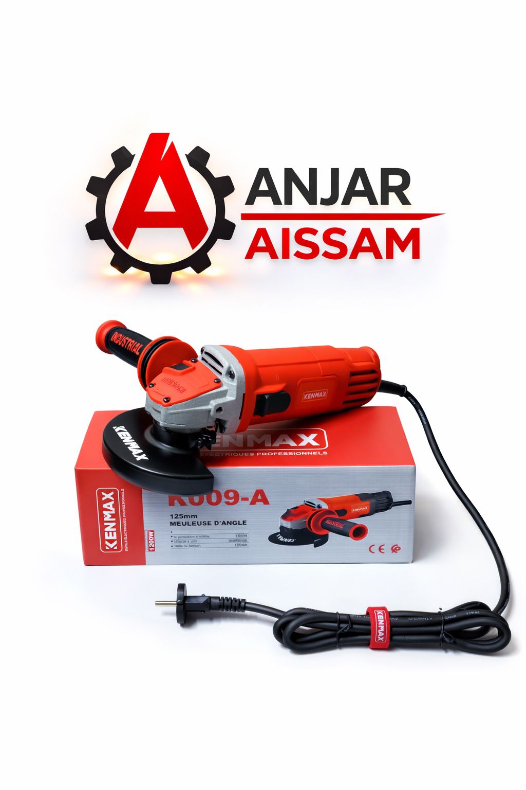 Meuleuse d’Angle KENMAX KU09-A – 125 mm Outil Électrique Professionnel pour Coupe et Meulage
