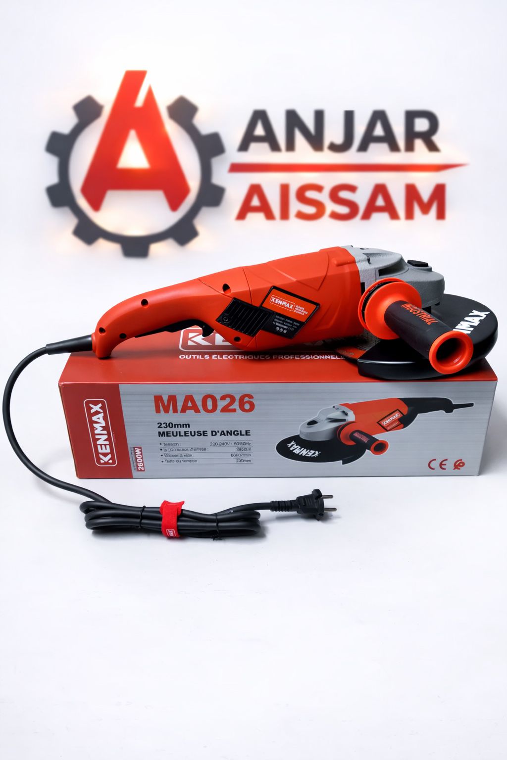 Meuleuse d’Angle Professionnelle KENMAX MA026 – 230mm | 2600W