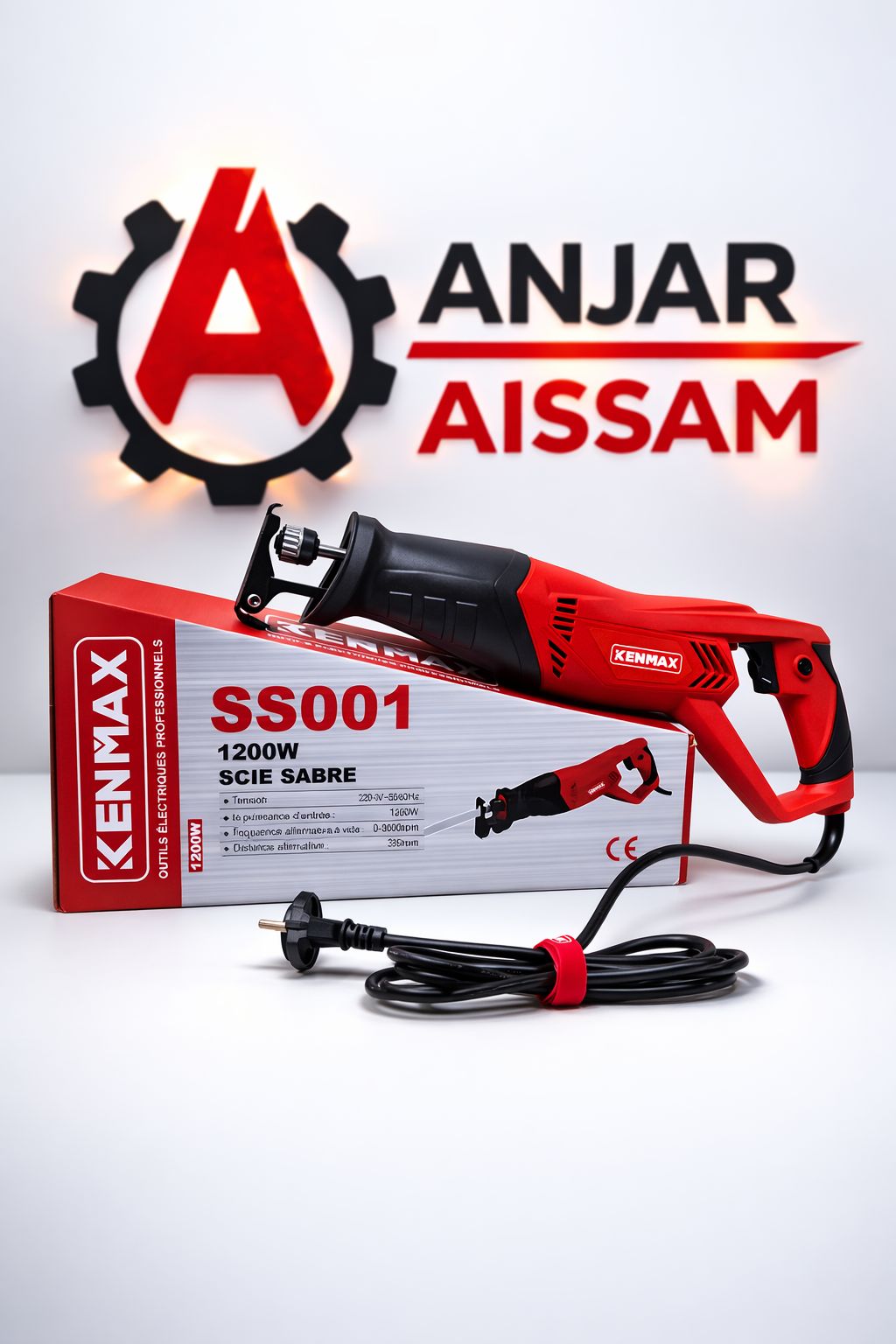 Scie Sabre Électrique KENMAX SS001 – 1200W Scie Alternative Professionnelle