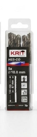 Forets HSS-Co KRIТ – Coffret 5 pièces Ø10 mm