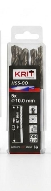 Forets HSS-Co KRIТ – Coffret 5 pièces Ø10 mm