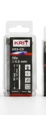 Forets HSS-Co KRIТ – Coffret 10 pièces Ø4,5 mm