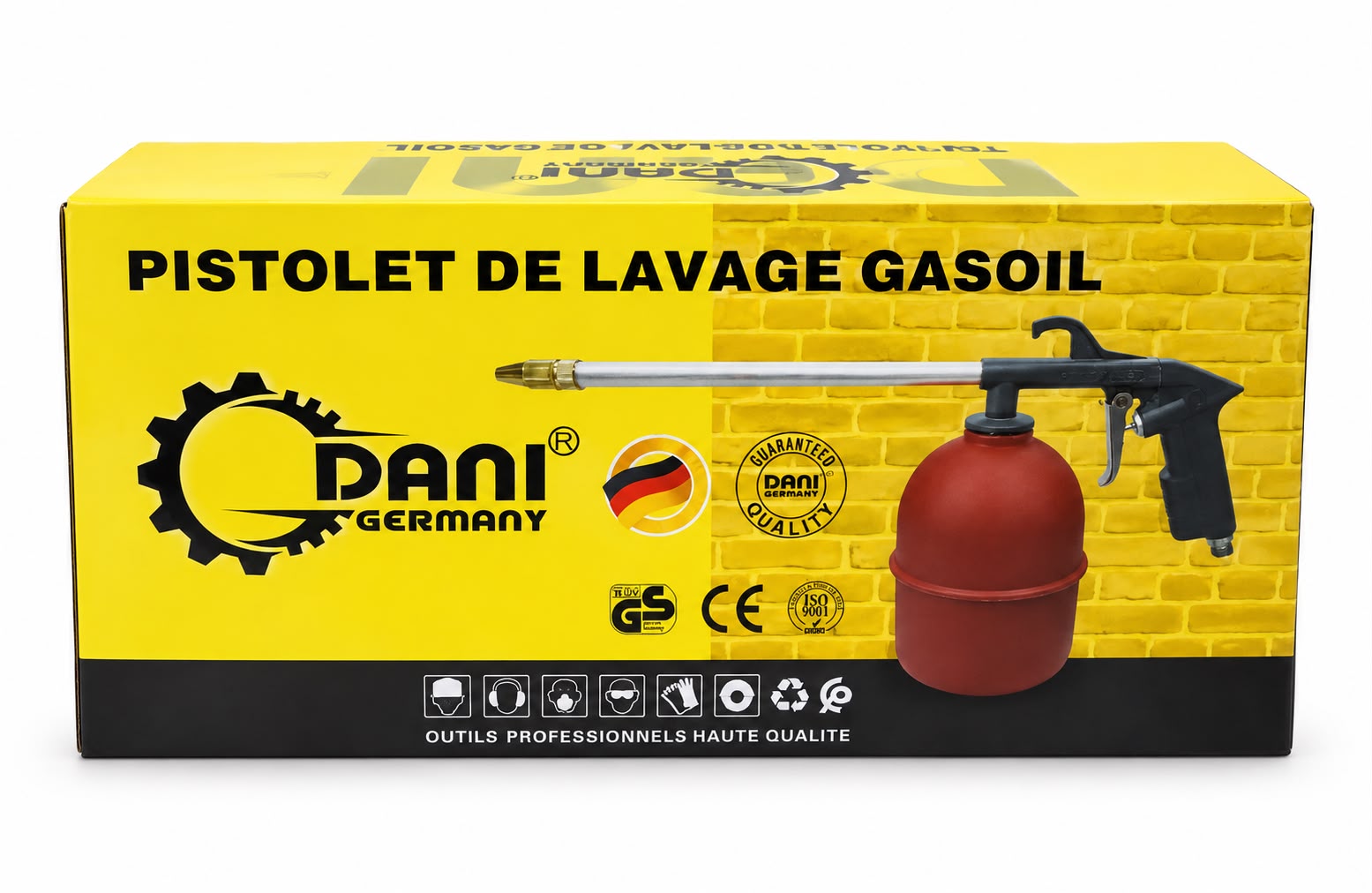 Pistolet de Lavage Gasoil DANI Germany – Pistolet de Nettoyage Professionnel avec Réservoir