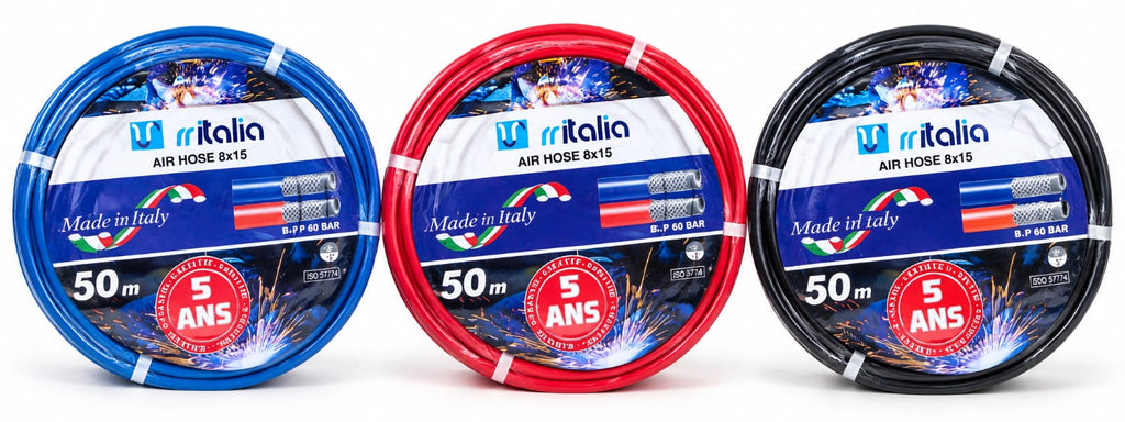 TUYAU d’Air RITALIA 8×15 – 50 mètres | Made in Italy 🇮🇹