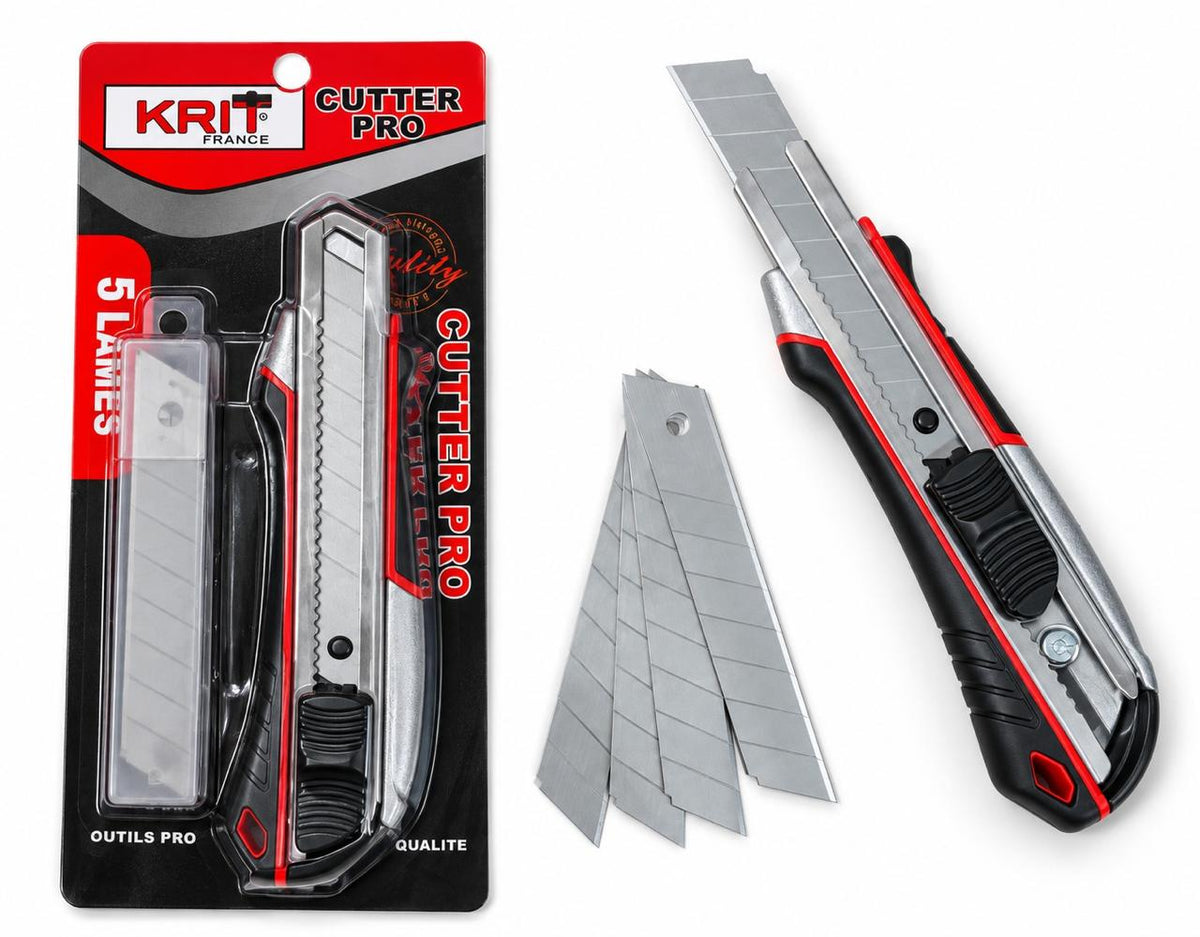 CUTTEUR AVEC RECHARGE 5LAMES KRIT BOX 12PCS