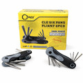 Kit de Clé Six Pans Pliant DANI - Ensemble de 8 Pièces