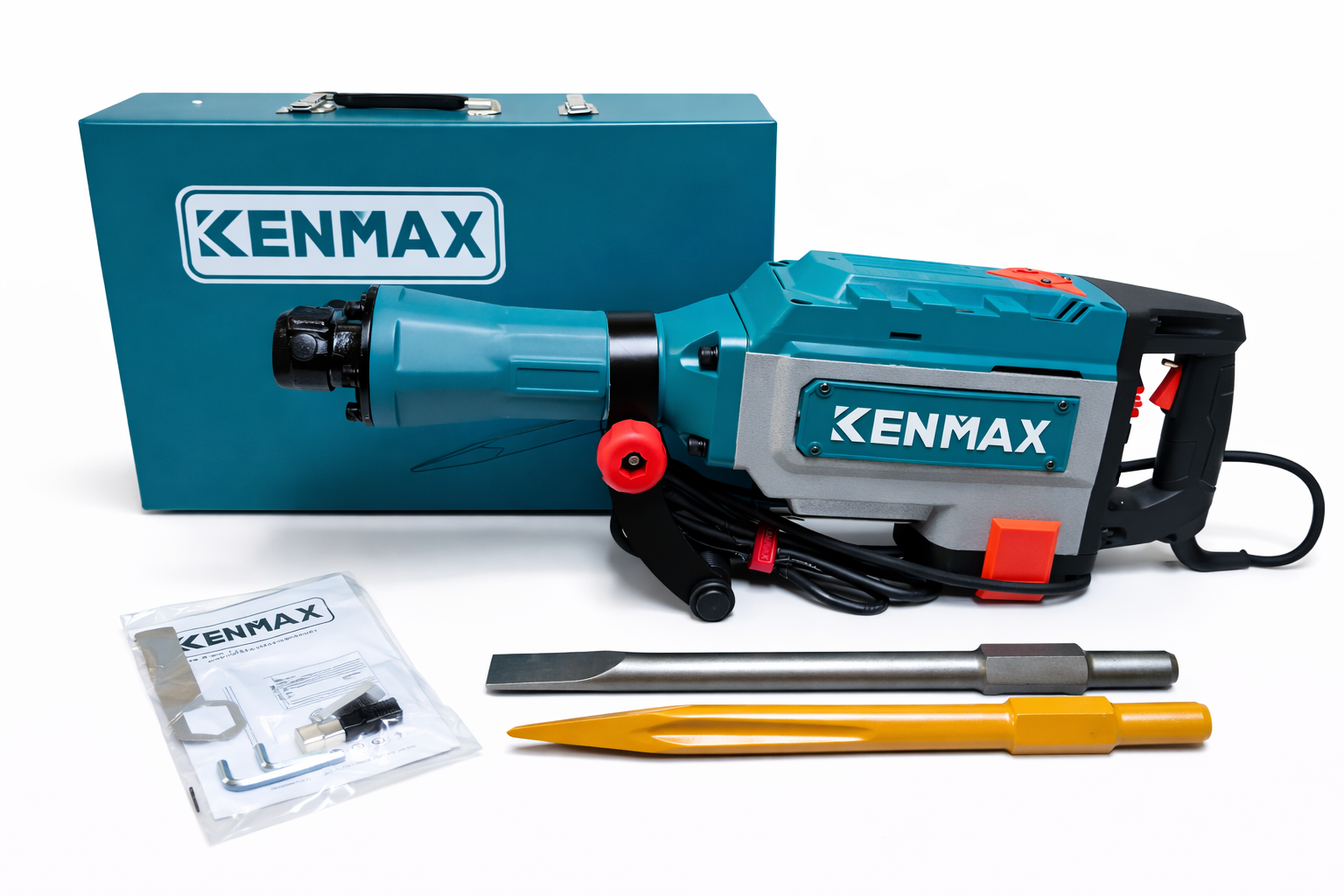 Marteau Piqueur Électrique KENMAX – Burineur Professionnel Haute Puissance avec Coffret