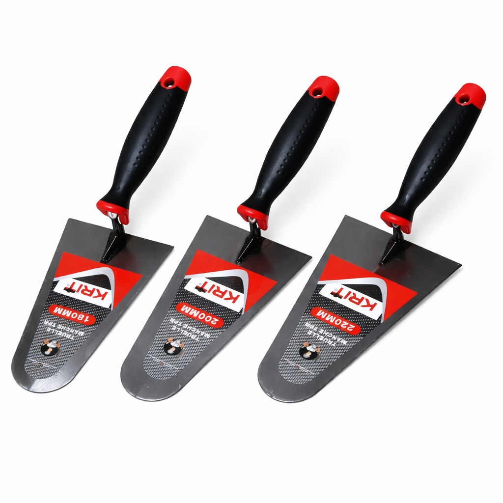 Lot de Truelles KRIT 180mm & 200mm – Outils de Maçonnerie Professionnels